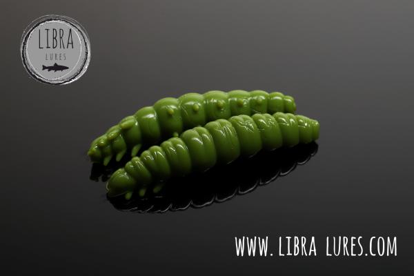 Libra Lures, Larva- Multi Cheese 125, 5x25mm,Olive 031